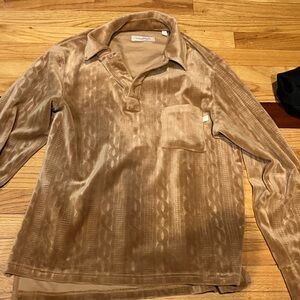 Brown Velour Men's Sweatshirt